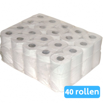 Euro Products | Toiletpapier 2-laags | Recycled wit | 10 x 4 rollen