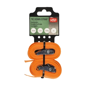 Carpoint | Spanbanden 25mm 2.5m | 2 stuks
