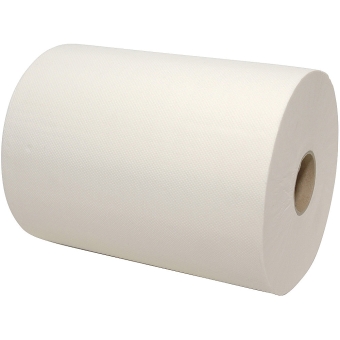 Euro Products | Handdoekrol XL 2- laags | Mini matic | Cellulose | Wit | 6 rollen