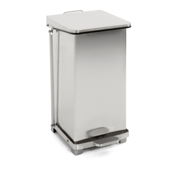 Industriële pedaalemmer 45 ltr RVS