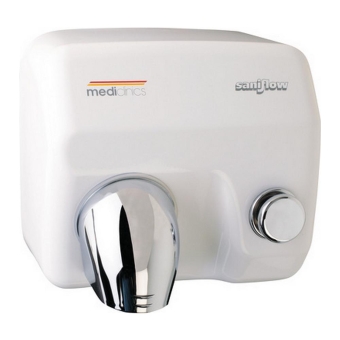 Mediclinics | Handendroger | Drukknop | 2250 watt | Wit | Staal