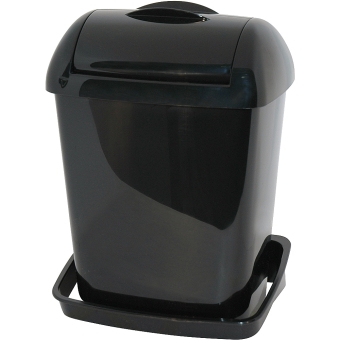 Euro Products | Mini Hygiënebak | Zwart | Inhoud: 8 liter