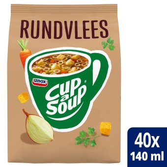 Cup-a-Soup | Automatensoep | Rundvlees | Zak 4 stuks