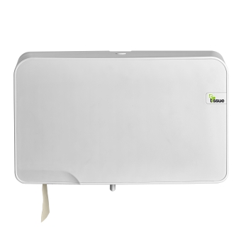 E-Tissue | Mini Duo Jumbo Toiletrolhouder | Wit