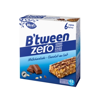 Hero | B&#39;Tween Zero Melkchocolade | 10 x 6 x 20 gram