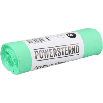 Powersterko | Afvalzak | 60 x 80 cm 60 liter | Bio | T30 | 24 x 10 stuks
