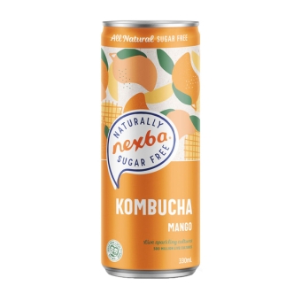 Nexba | Kombucha Mango | Blik | 12 x 33 cl
