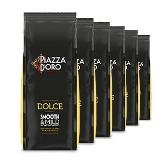 Piazza d' Oro | Dolce koffiebonen | Doos 6 x 1 kg