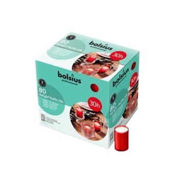 Bolsius | Relight Navulling Rood 30 Uur | 80 stuks