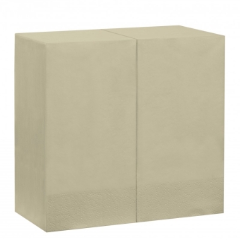 Servetten 2-laags | 1/8 vouw | Creme | 33x33cm | 48x50 stuks