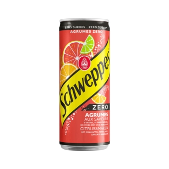 Schweppes | Agrumes Zero | 4 x 6 X 33 cl
