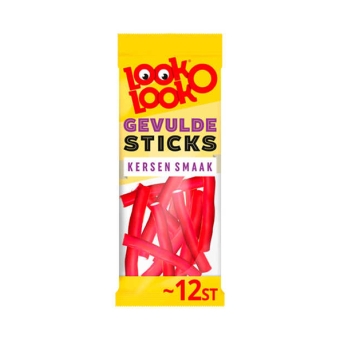 Look-O-Look | Gevulde Kersen Sticks | 15 x 115 gram