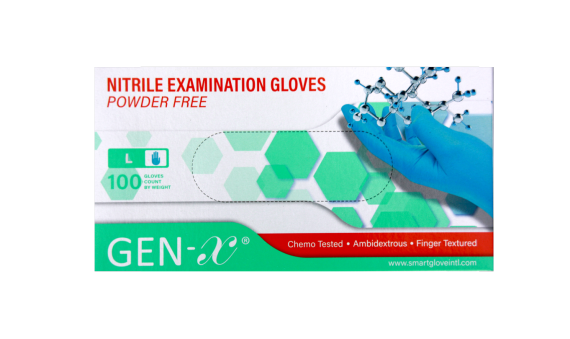 Handschoenen nitril blauw ongepoederd | maat L | 100 stuks