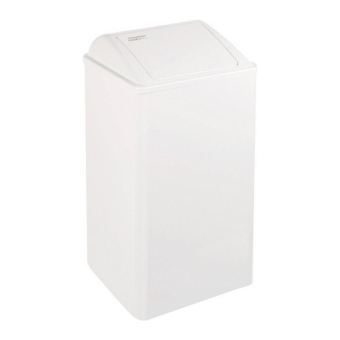 Mediclinics | Afvalbak | Gesloten | Wit | Inhoud 65 liter