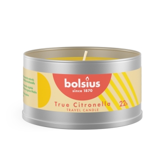 Bolsius | True Citronella | Geurkaars in Blik | 4 stuks