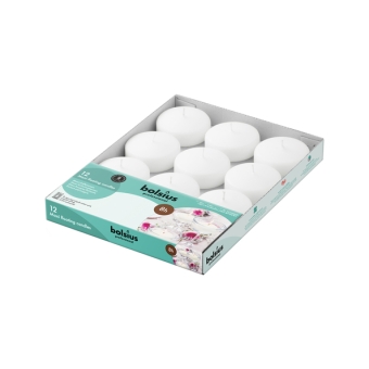 Bolsius | Maxi Drijfkaarsen | Wit | 12 stuks