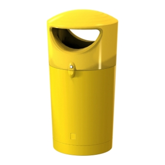Metro Hooded 100 liter geel