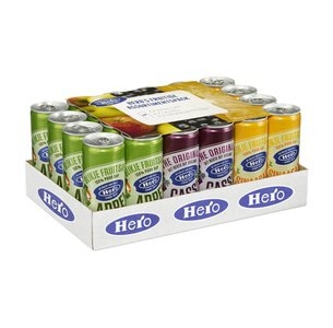 Hero | Blikjes | Cassis & Sinaasappel & Appel | 24 x 250 ml