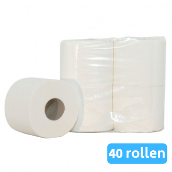 Euro Products | Toiletpapier | 2-laags | Cellulose | 10 x 4 rollen