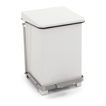 Industriële pedaalemmer 27 ltr wit