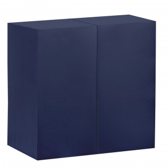 Airlaid | Servetten 1-laags | 1/8 vouw | Donkerblauw | 40x40cm | 10x50 stuks