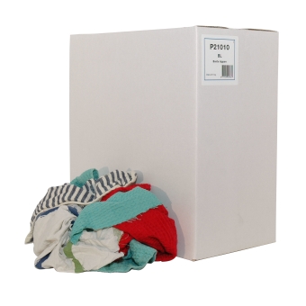 Euro Products | Poetsdoek | Bonte gesneden lappen | doos 10 kg