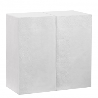 Servetten 2-laags | 1/8 vouw | Wit | 40x40cm | 8x125 stuks