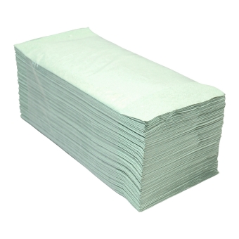 Euro Products | Z- vouwhanddoekjes | 1-laags groen | 23 x 25 cm | 5000 stuks