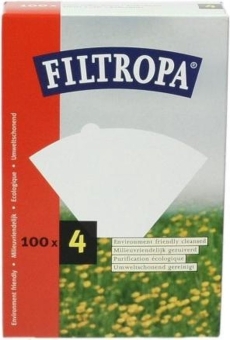 Koffiefilters | no. 4 | Wit | 4 x 100 stuks