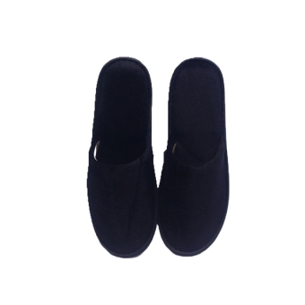 Aqualine | Slippers Velours | Zwart | 100 stuks