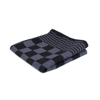 Weco | Theedoek Geblokt Zwart 70 x 70 cm | 6 stuks