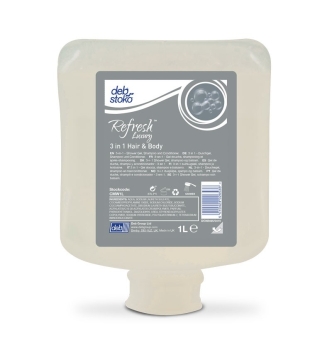 Deb Refresh Luxury 3-in-1 Hair & Body Wash 6 x 1 liter