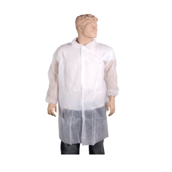 Bezoekersjas met Drukknopen | XXL | Wit | 50 stuks