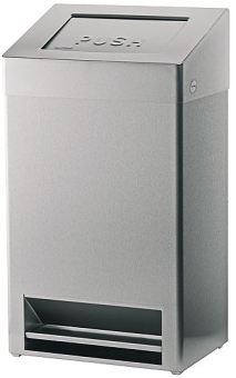 Santral | Afvalbak | Voetbediening | RVS | Inhoud: 40 liter