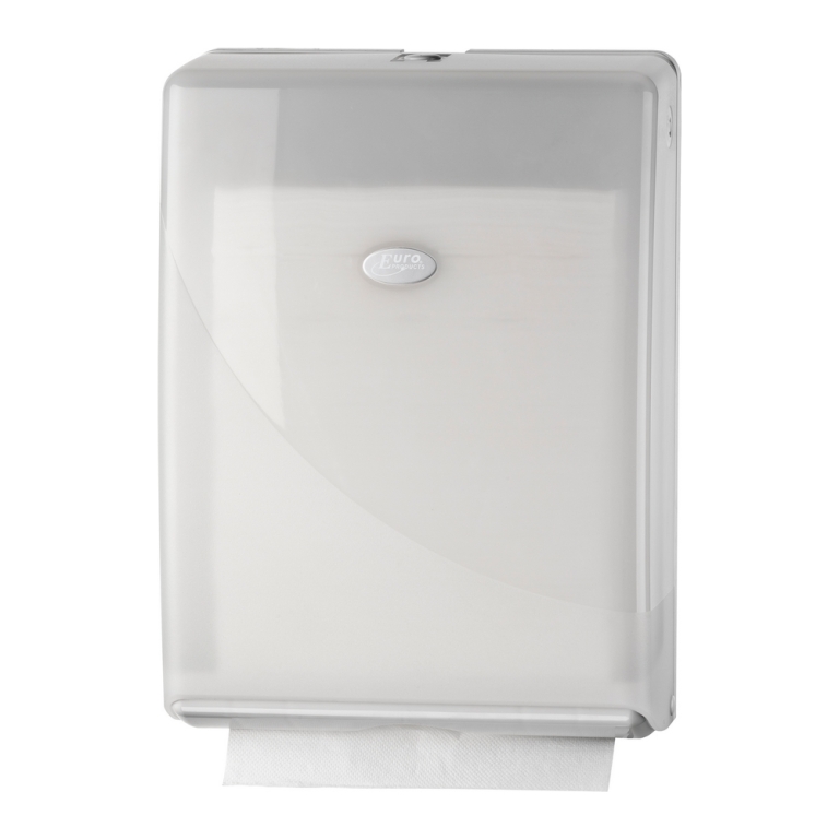 Euro Products | Pearl | Vouwhanddoekdispenser Multifold & C-vouw | Wit