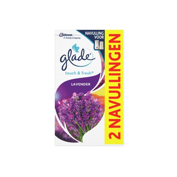 Glade | Touch&Fresh | Lavendel | Navulling | 12 x 2 x 10 ml