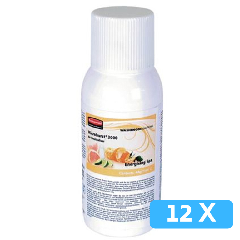 Rubbermaid | Microburst 3000 | Energyzing Spa | Navulling 12 x 75 ml