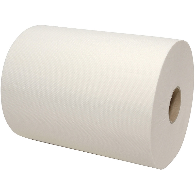 Euro Products | Handdoekrol XL 2- laags | Mini matic | Cellulose | Wit | 6 rollen