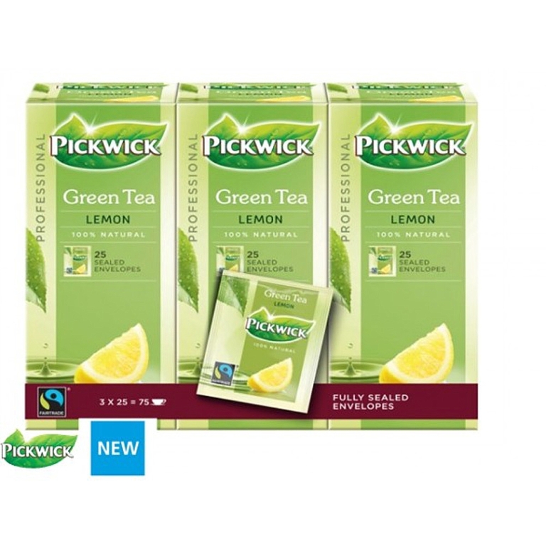 Pickwick | Professional | Groene thee Original Lemon | 75 x 2 gram
