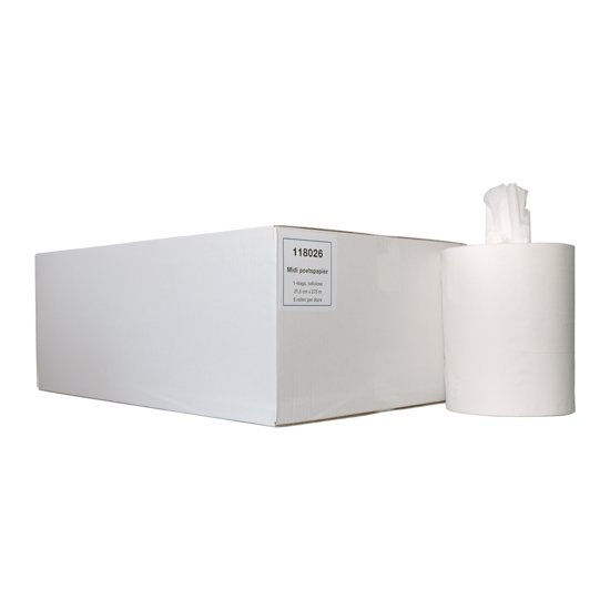 Euro Products | Midi rol 1 laags | Cellulose | 6 x 275 meter zonder koker