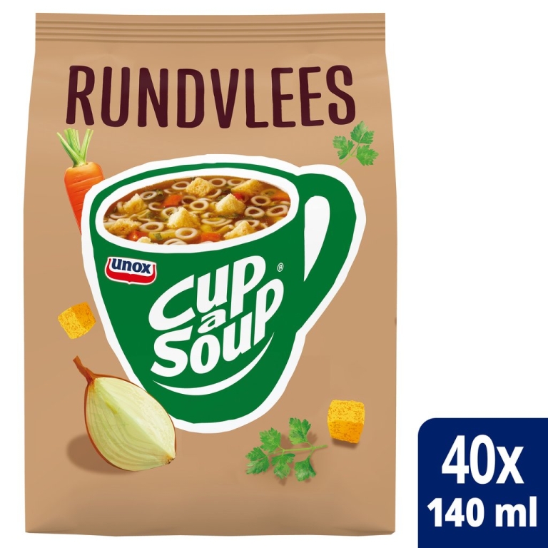 Cup-a-Soup | Automatensoep | Rundvlees | Zak 4 stuks