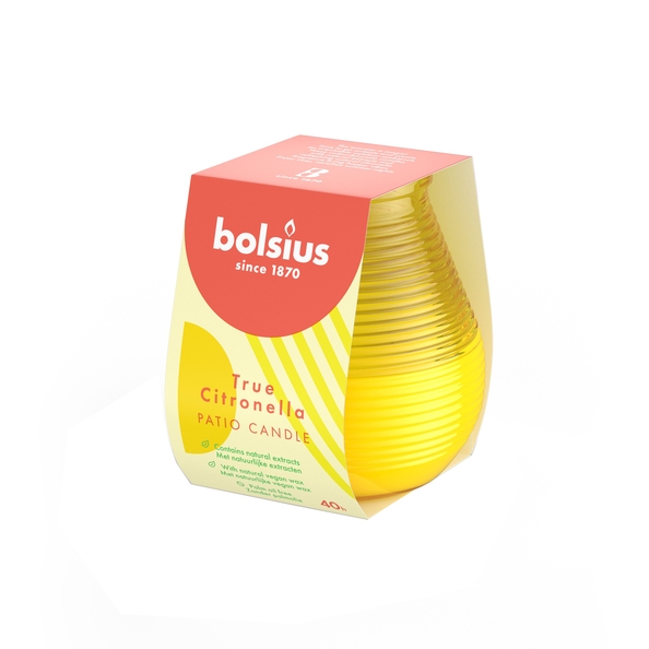 Bolsius | True Citronella | Olympic Light Geel | 6 stuks