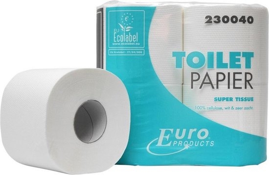 Euro Products | Toiletpapier 2-laags | Tissue Cellulose | Wit | 40 x 400 vel