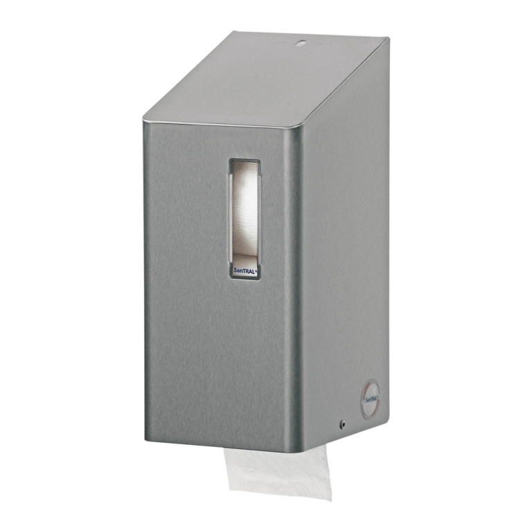 Santral | Toiletpapierdispenser | Doprollen | RVS 