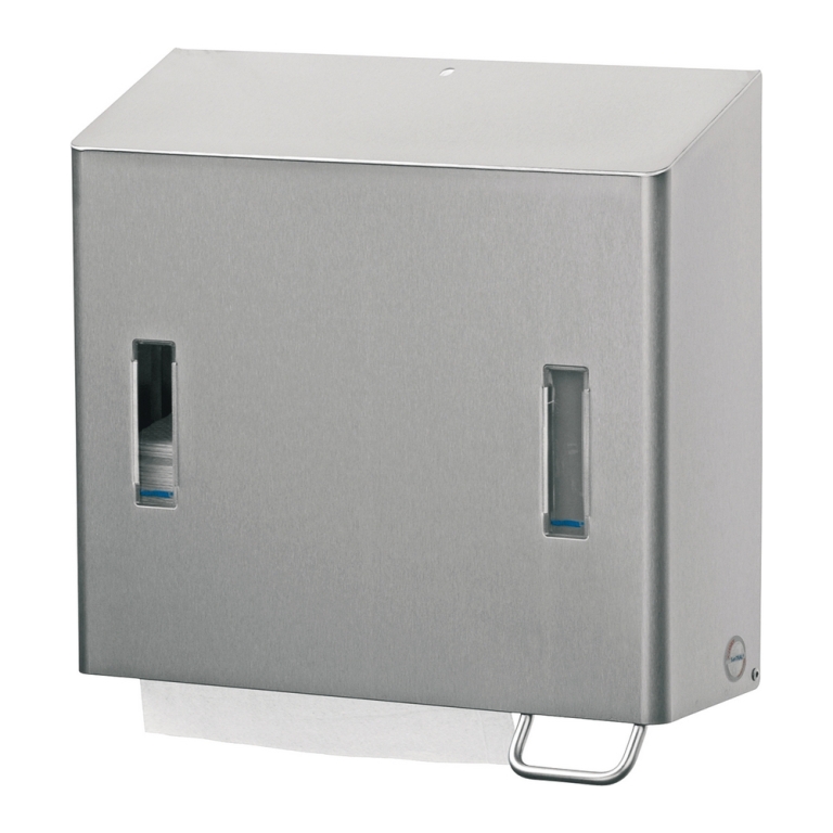 Santral | Handdoek- & zeepdispenser | Rechts | 1200 ml | RVS 