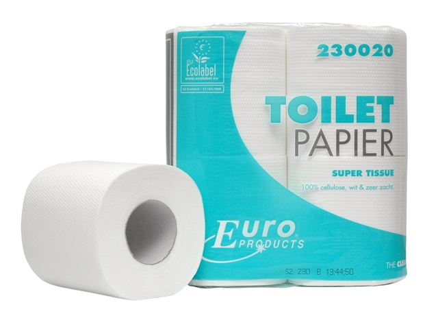 Euro Products | Toiletpapier | 2-laags | Tissue wit | 48 x 200 vel
