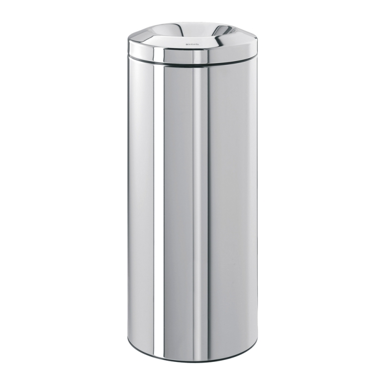 Brabantia papierbak vlamdovend rond RVS