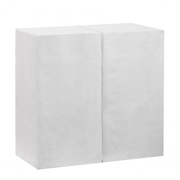 PTP | Servetten 2-laags | 1/8 vouw | Wit | 40x40cm | 30x40 stuks
