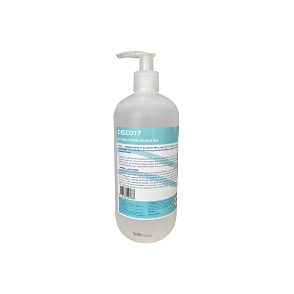 Desco 17 | Handdesinfectiegel 80% | Pompfles | 500 ml