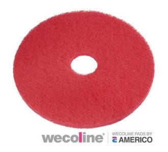 Wecoline | Vloerpad | Rood | 10 inch | 5 stuks